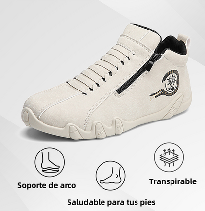 Oferta por tiempo limitado con 50% de descuento 🐂 | Zapatos ortopédicos para hombre OPTIMUMTO® | Fabricados con auténtica piel de vaca australiana 👞 | Impermeables y antideslizantes ✅ Soporte de arco: caminar cómodamente