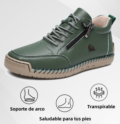 🔥 50% de descuento | OPTIMUMTO® | Zapatos ortopédicos de piel de becerro seleccionados | Antideslizantes e impermeables | Soporte de arco para aliviar el dolor