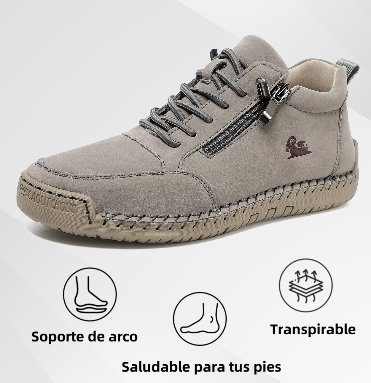 🔥 50% de descuento | OPTIMUMTO® | Zapatos ortopédicos de piel de becerro seleccionados | Antideslizantes e impermeables | Soporte de arco para aliviar el dolor