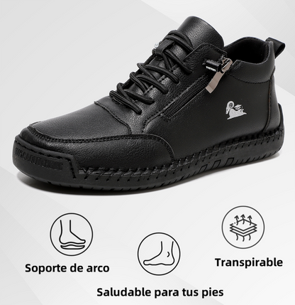 🔥 50% de descuento | OPTIMUMTO® | Zapatos ortopédicos de piel de becerro seleccionados | Antideslizantes e impermeables | Soporte de arco para aliviar el dolor