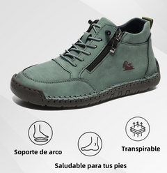 🔥 50% de descuento | OPTIMUMTO® | Zapatos ortopédicos de piel de becerro seleccionados | Antideslizantes e impermeables | Soporte de arco para aliviar el dolor