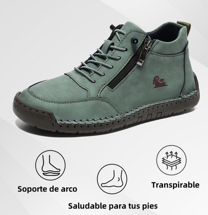 🔥 50% de descuento | OPTIMUMTO® | Zapatos ortopédicos de piel de becerro seleccionados | Antideslizantes e impermeables | Soporte de arco para aliviar el dolor