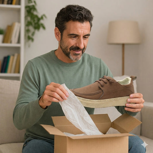 🎉 ¡50% de descuento hoy, termina pronto! 🐂 Zapatos ortopédicos para hombre, hechos a mano con auténtica piel de vaca australiana 👞 Soporte para el arco del pie - Impermeables y antideslizantes ✅ Cómodos para caminar