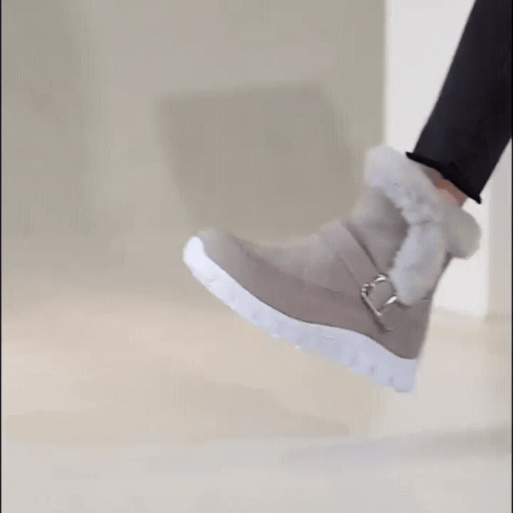 OPTIMUMTO®| Botas de nieve con forro de lana | Soporte ergonómico para el arco del pie | Alivio del dolor