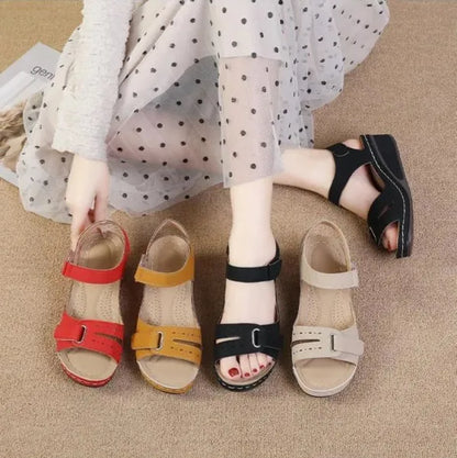 🔥 Sandalias ortopédicas de verano para mujer: soporte para el arco, tacón plano, ideales para quienes sufren de fascitis plantar. Fáciles, cómodas y sin dolor en cada paso ✅