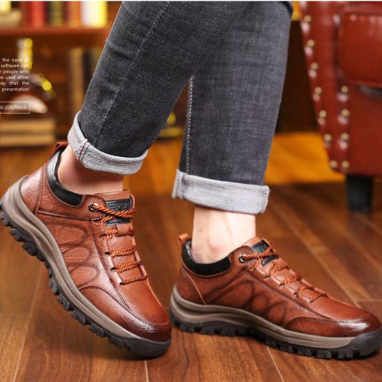 OPTIMUMTO ® 【🔥Novedad | Mitad de precio por tiempo limitado⏰】 Zapatos de piel de becerro de alta calidad | Cuero genuino | Impermeables y antideslizantes | Alivian la fatiga del pie | Comodidad inmediata 👟