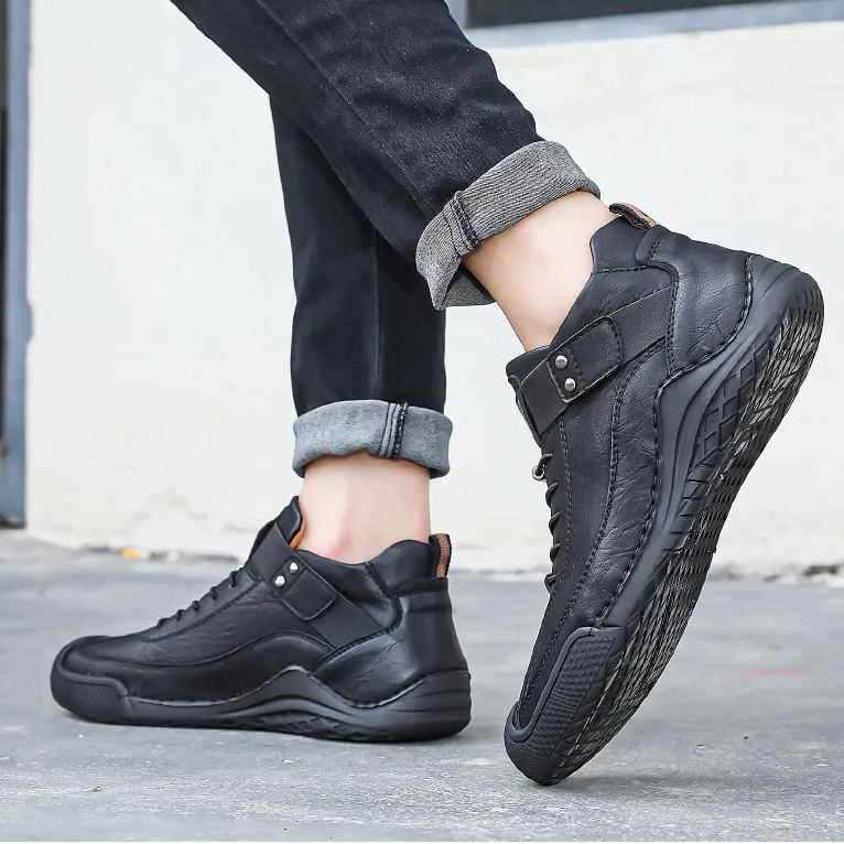 (🔥50% de descuento hoy - ¡No te lo pierdas!) - 🐂Zapatos de piel de becerro cómodos y elegantes 👞(antideslizante, soporte para el arco para aliviar el dolor)