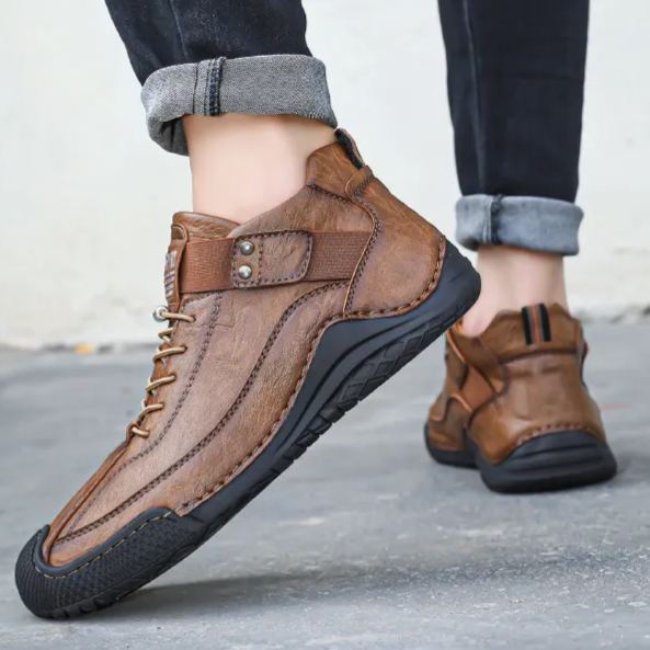 (🔥50% de descuento hoy - ¡No te lo pierdas!) - 🐂Zapatos de piel de becerro cómodos y elegantes 👞(antideslizante, soporte para el arco para aliviar el dolor)