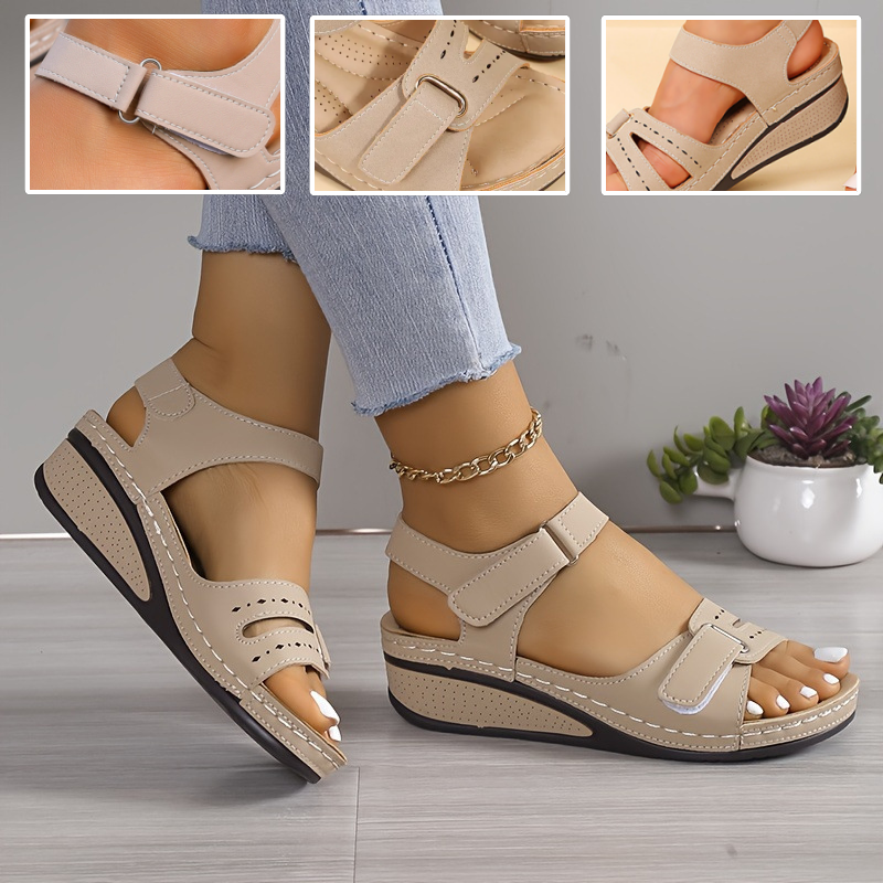 🔥 Sandalias ortopédicas de verano para mujer: soporte para el arco, tacón plano, ideales para quienes sufren de fascitis plantar. Fáciles, cómodas y sin dolor en cada paso ✅