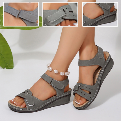 🔥 Sandalias ortopédicas de verano para mujer: soporte para el arco, tacón plano, ideales para quienes sufren de fascitis plantar. Fáciles, cómodas y sin dolor en cada paso ✅