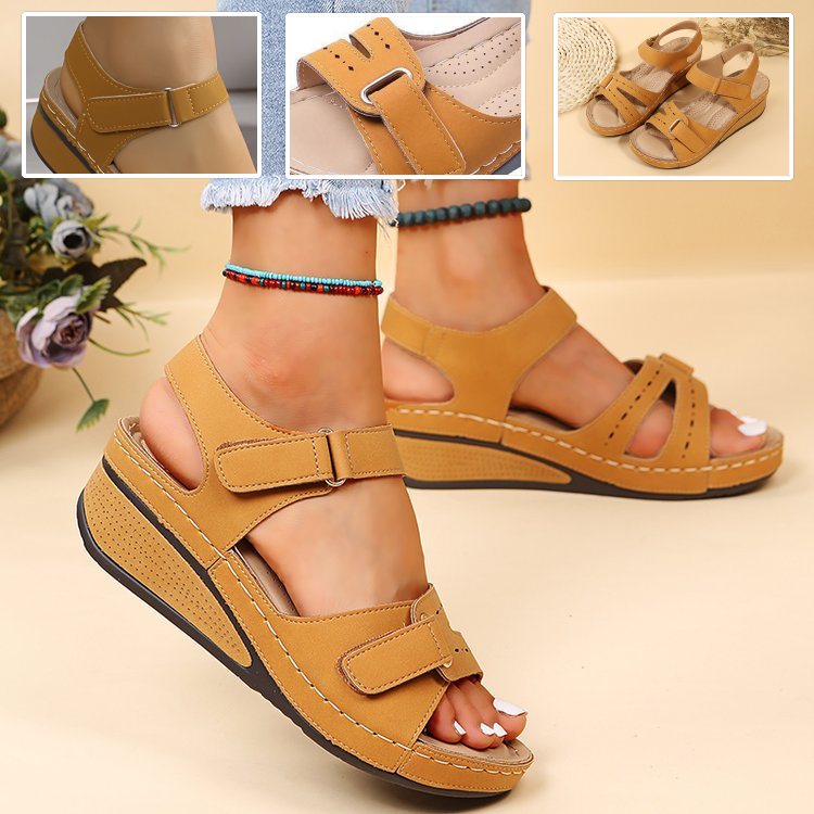 🔥 Sandalias ortopédicas de verano para mujer: soporte para el arco, tacón plano, ideales para quienes sufren de fascitis plantar. Fáciles, cómodas y sin dolor en cada paso ✅