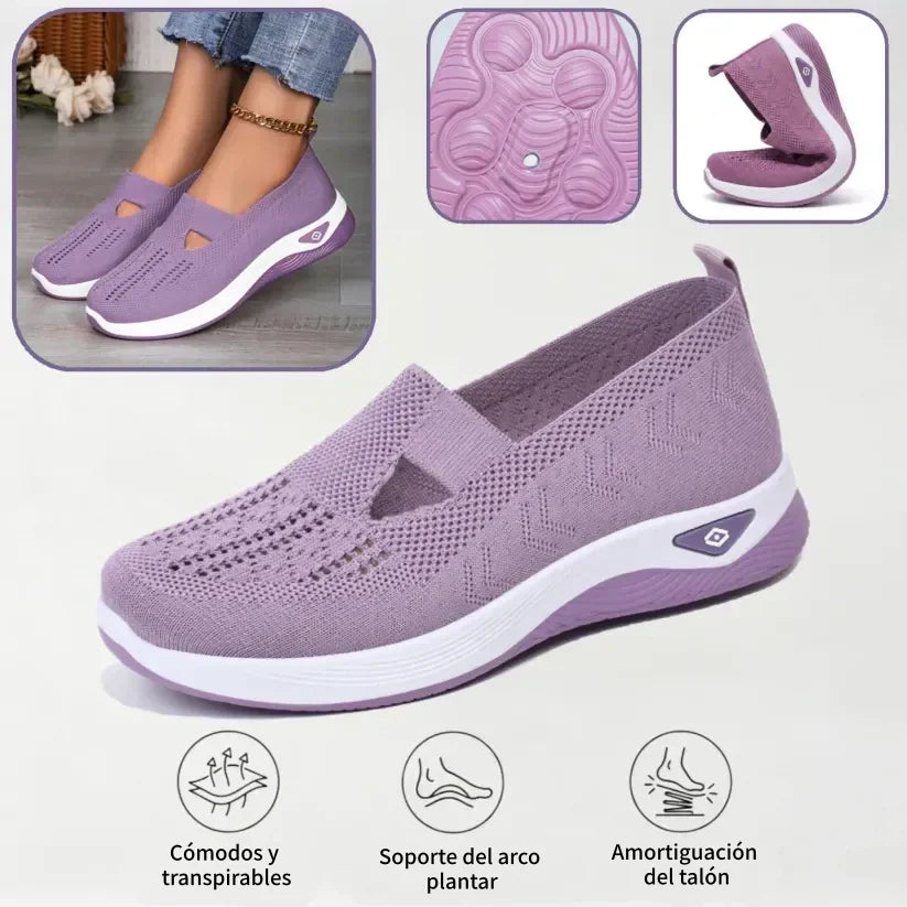⏰ 50% de descuento 👟 Zapatos ortopédicos ergonómicos de verano | Transpirables y ligeros ✅ Alivian el dolor de pies | Fáciles de poner y quitar