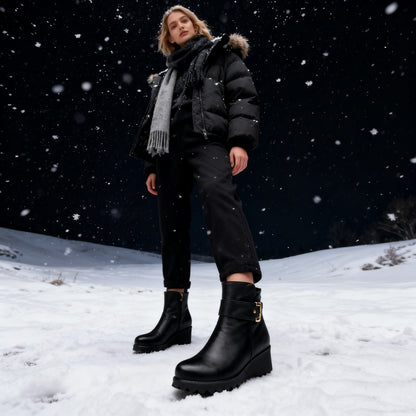 🔥50% de descuento hoy - ¡no te lo pierdas!| Zapatos ortopédicos de cuero y lana suaves y cómodos - Diseño ergonómico artesanal | te permite caminar todo el día sin sentirte cansado